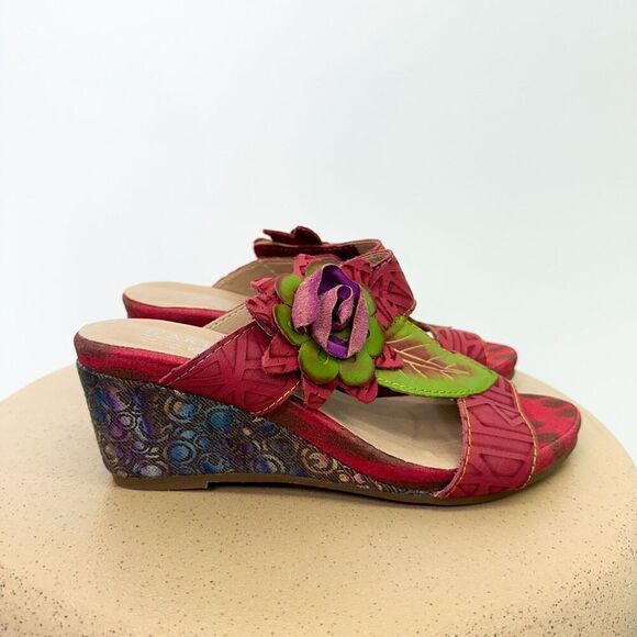 Spring Step L'Artiste Women's Shayla Leather Slide Sandal - Picture 2 of 10